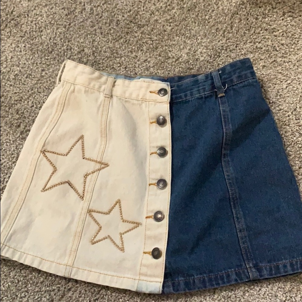 COPY - Two tone denim skirt